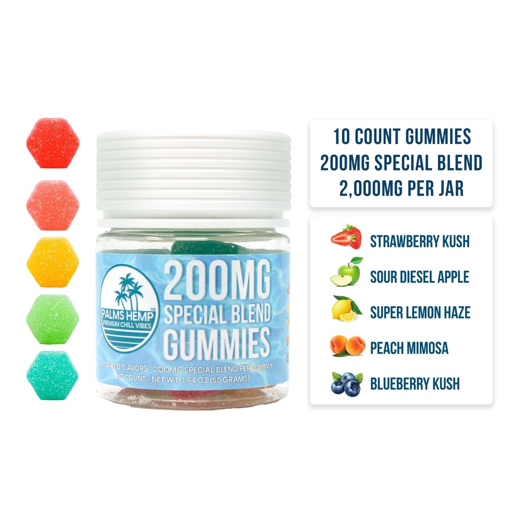 SPECIAL BLEND 200MG - PALMS GUMMY 10CT